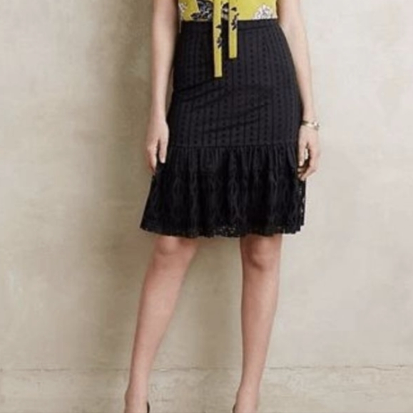 NWT Moulinette Soeurs Anthropologie Eyelet Ruffle Skirt size small - Picture 11 of 11